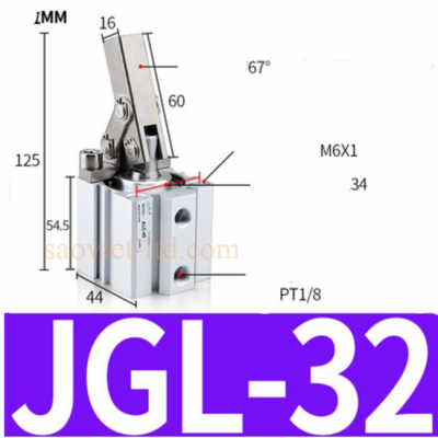 Xi Lanh Kẹp Kiểu Đòn Bẩy JGL25/JGL32/JGL40/JGL50/JGL63