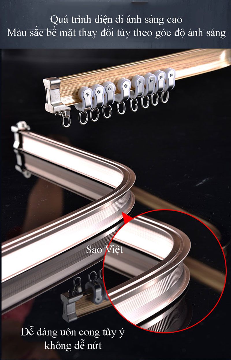 THANH RAY RÈM CỬA SỔ UỐN CONG