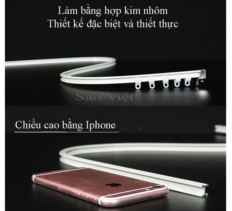 THANH RAY RÈM CỬA SỔ UỐN CONG MINI